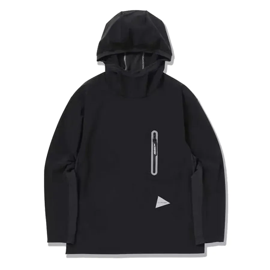 And Wander Cool Touch Pocket Hoodie Black