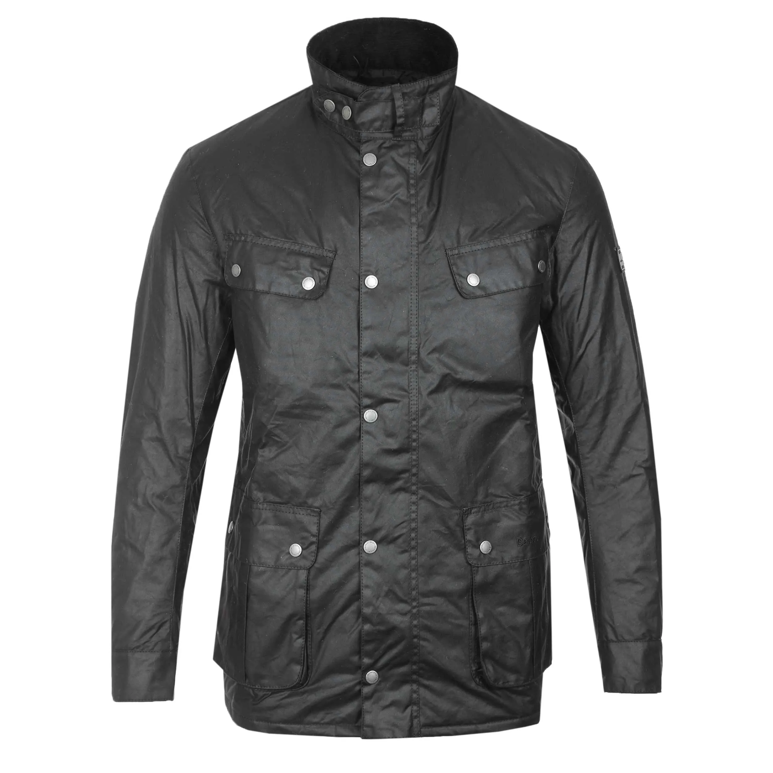 Barbour Tourer Duke Wax Jacket in Black