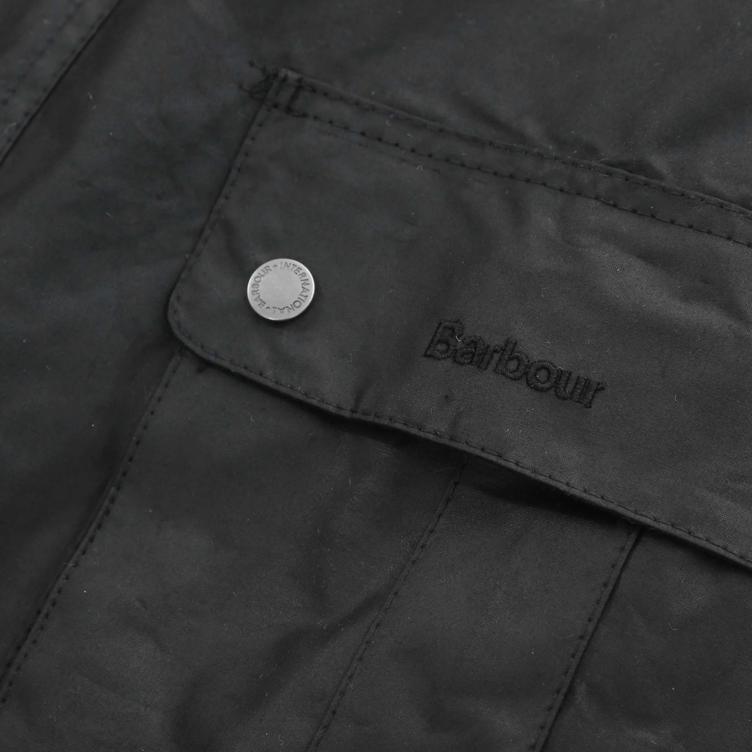 Barbour Tourer Duke Wax Jacket in Black