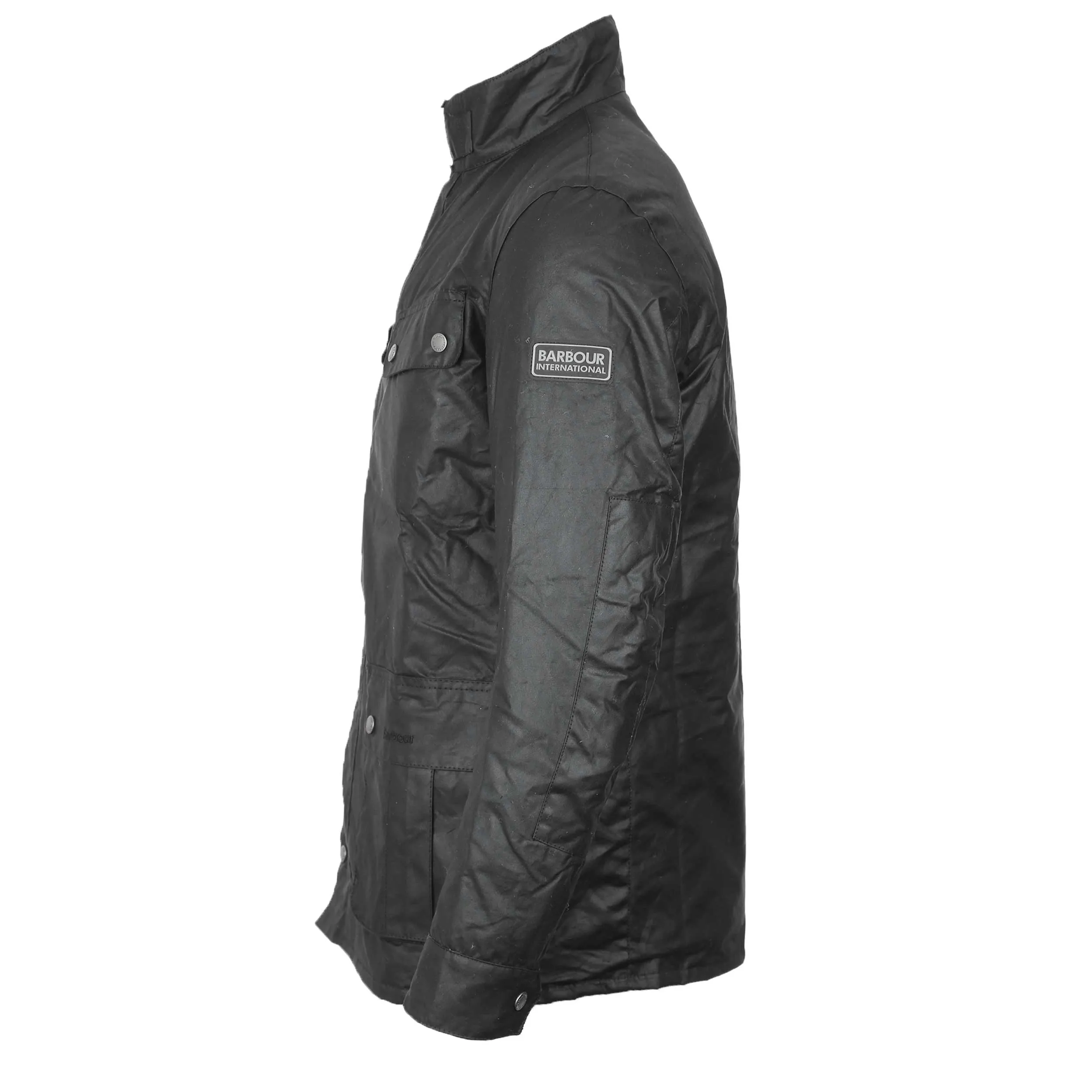 Barbour Tourer Duke Wax Jacket in Black