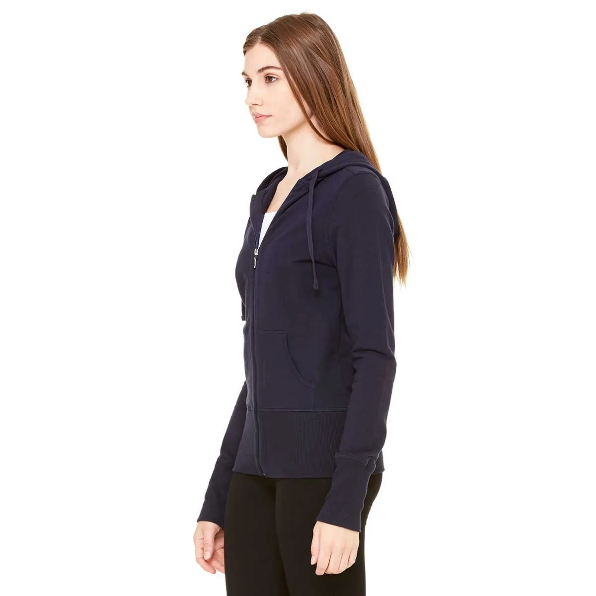 Bella   Canvas Women's Midnight Stretch French Terry Lounge Jacket