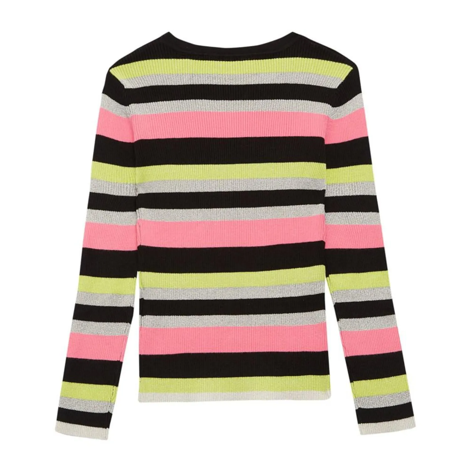 Big Girls Soft Sweater Knit Lurex Stripped Sweater