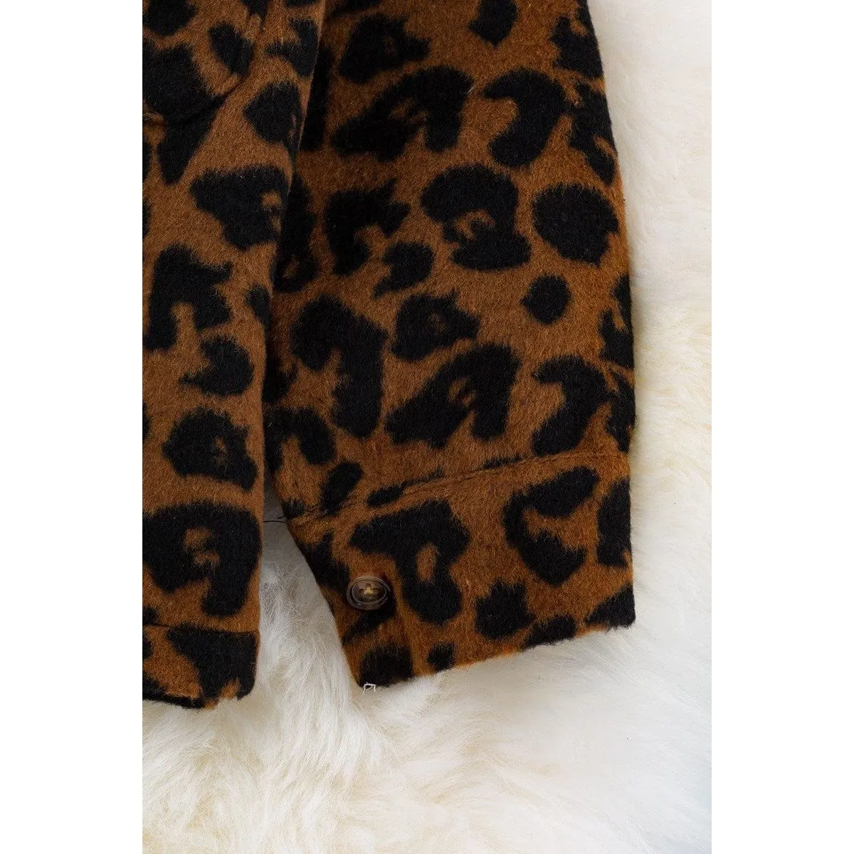 Brown Leopard Printed Shacket.