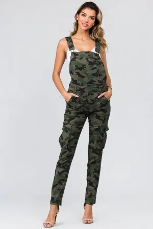 CAMOFLAUGE STRETCH OVERALL LONG PANTS