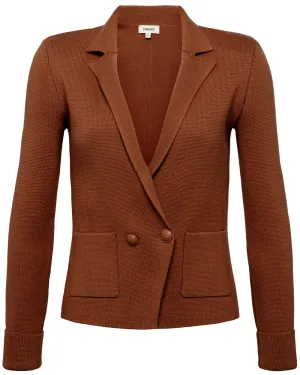 Chocolate Knit Sofia Blazer