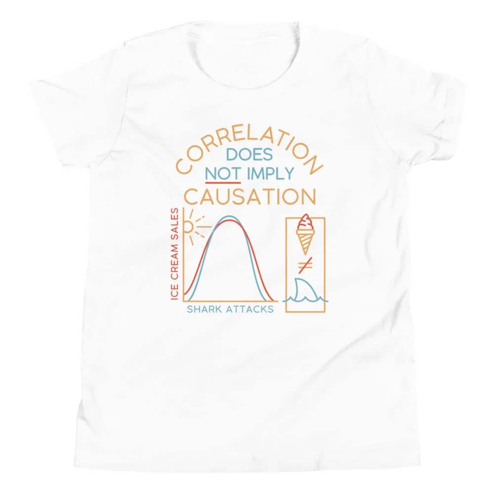 Correlation Does Not Imply Causation Kid's Youth Tee