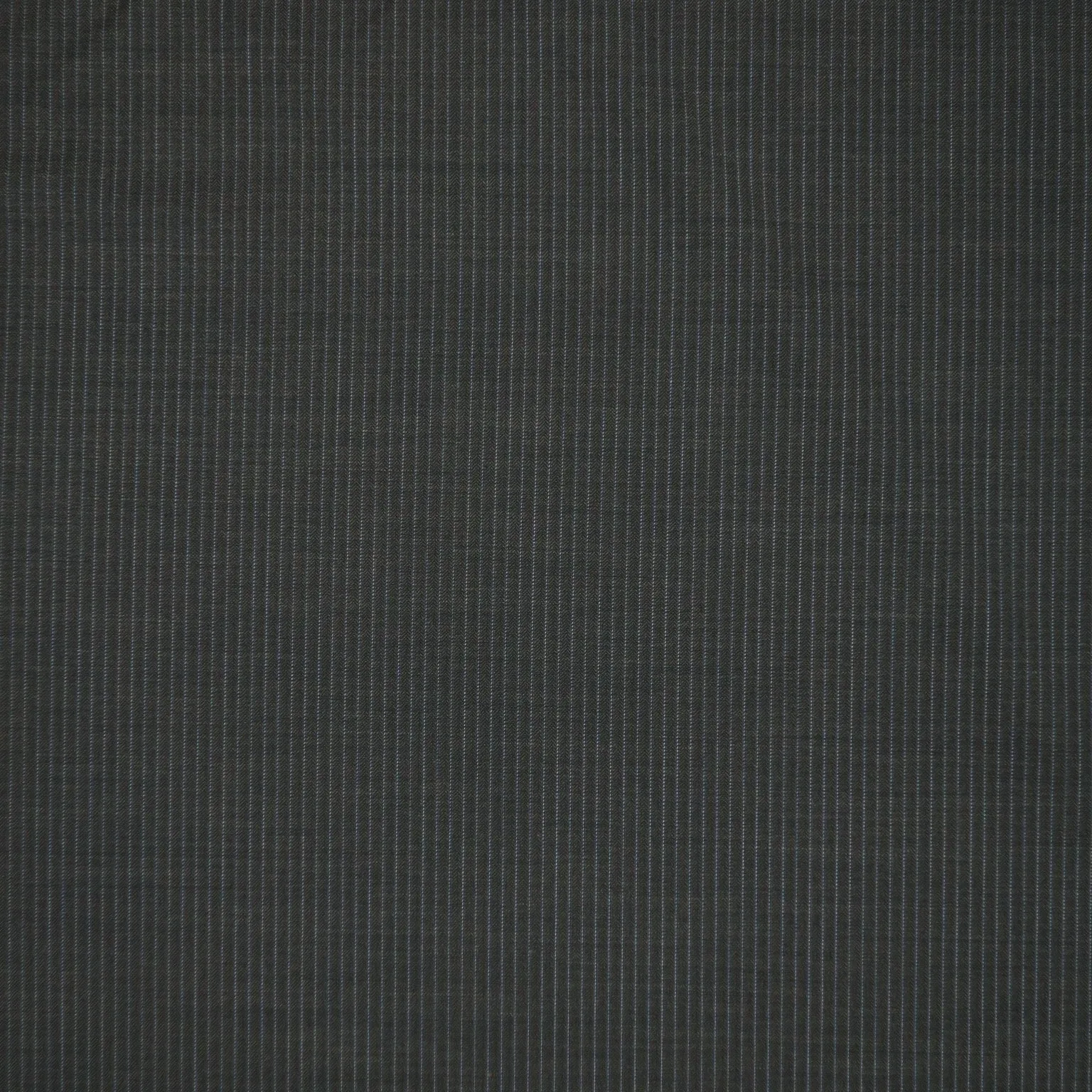 Dark Grey Striped Super 120's Wool and Cashmere Suiting Fabric