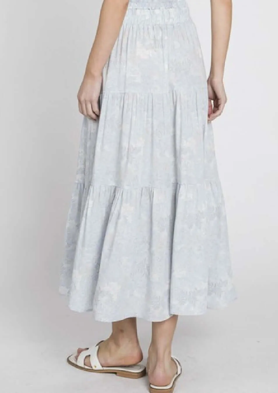 Delicate Beauty A-Line Maxi Skirt Made in USA