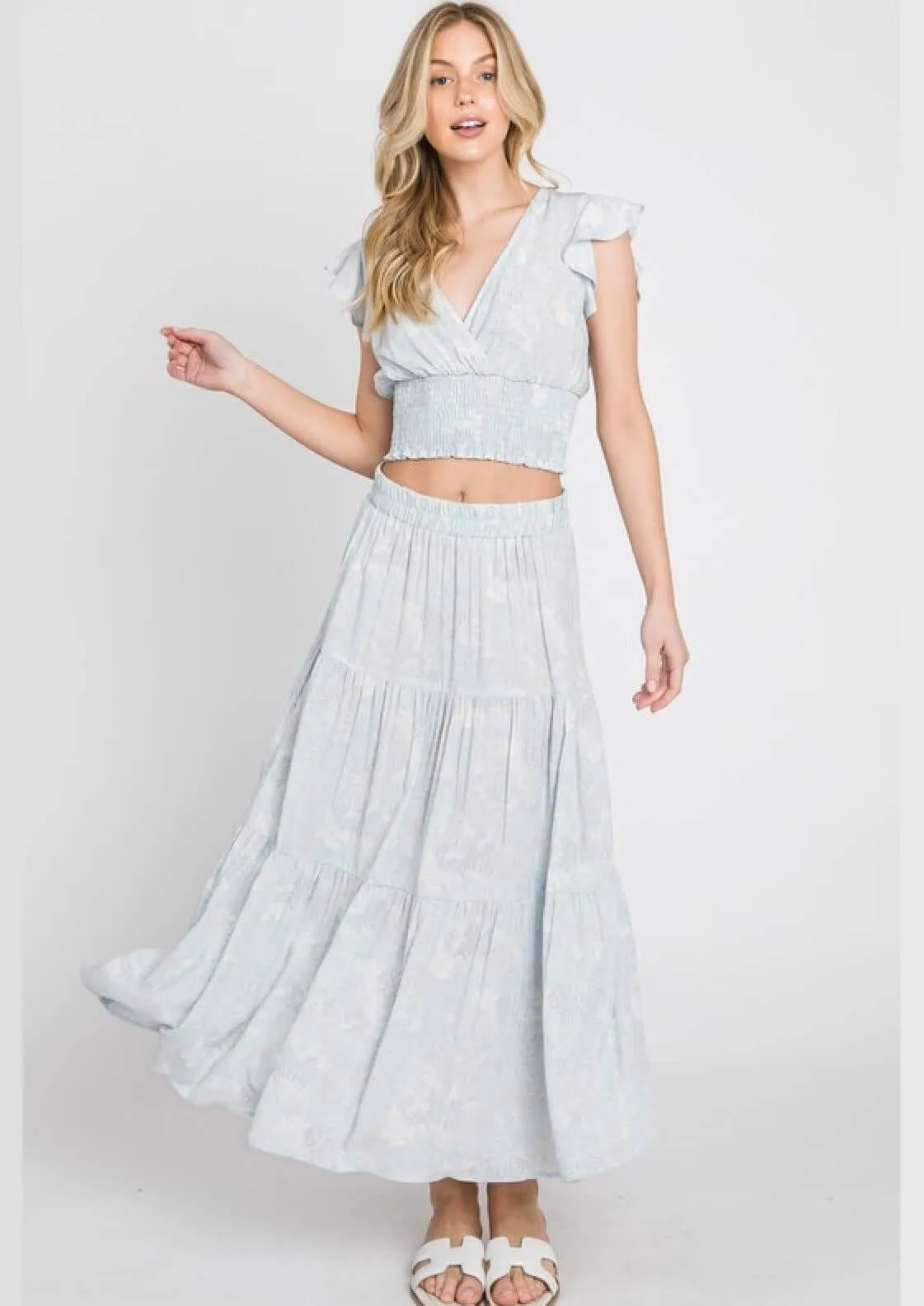 Delicate Beauty A-Line Maxi Skirt Made in USA