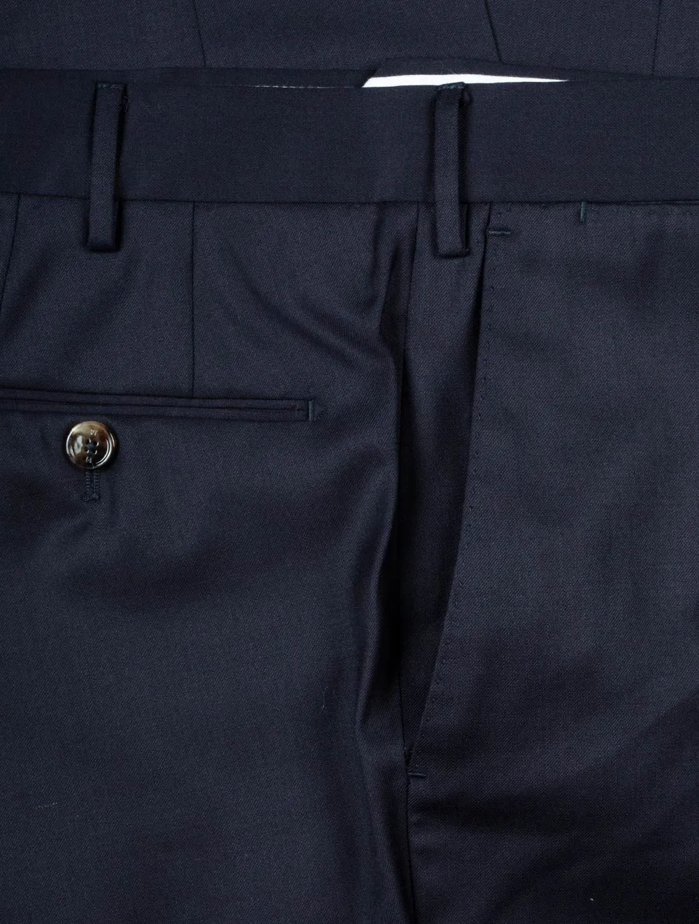 Deluxe Comfort Fabric Tailored Trousers Navy