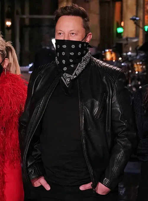 ELON MUSK LEATHER JACKET BY TJS