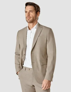 Essential Blazer Beige Melange Slim