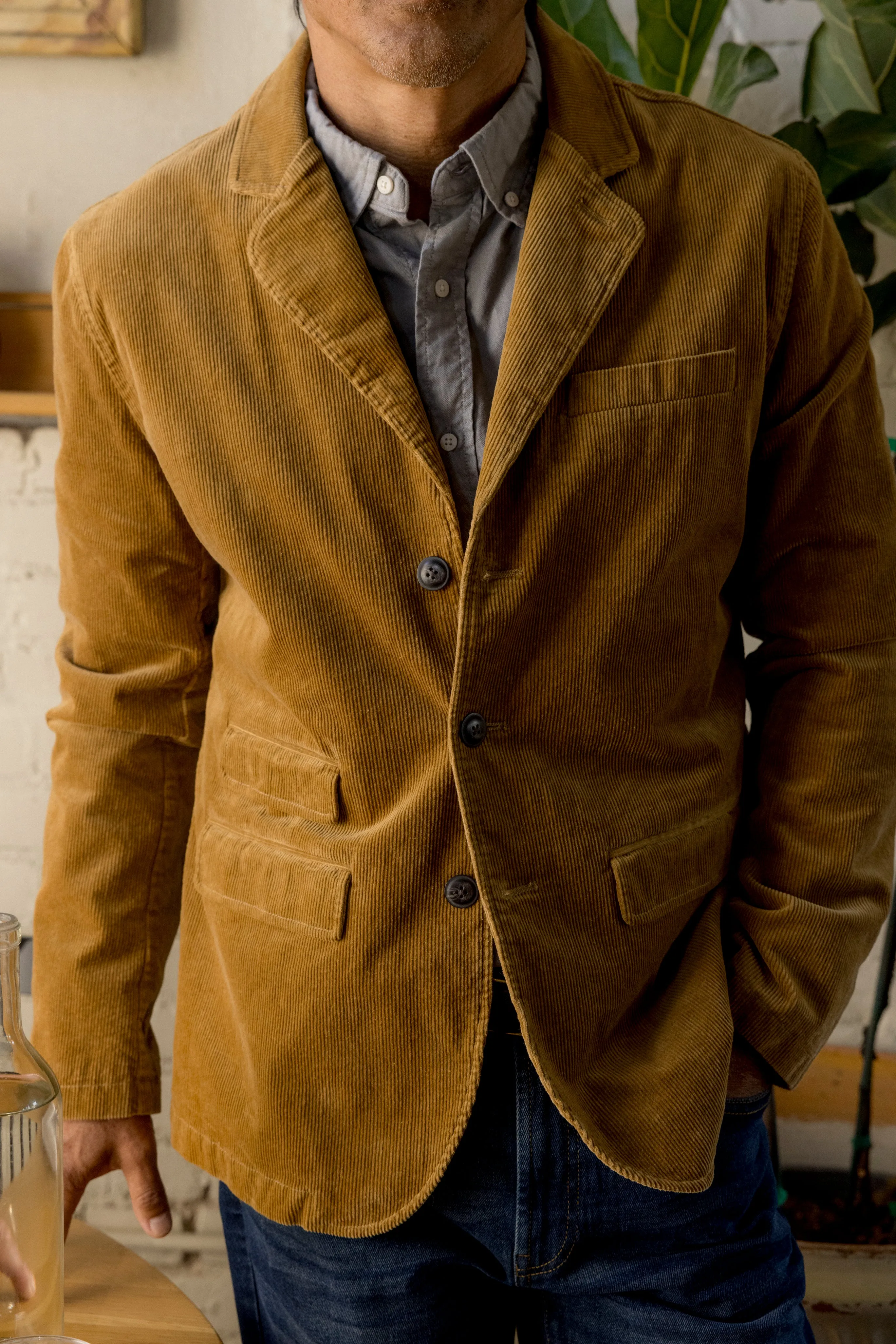 Fleming's English Corduroy Blazer - Saddle