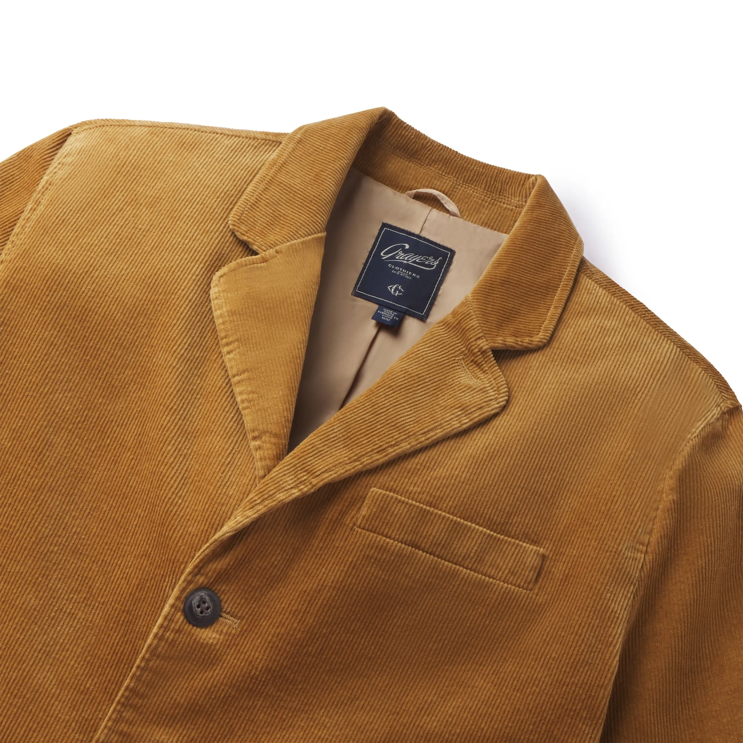 Fleming's English Corduroy Blazer - Saddle