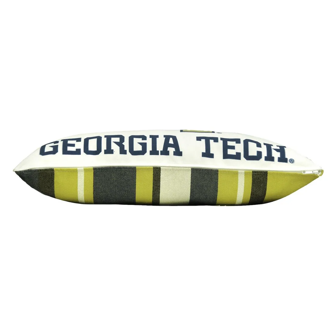 Georgia Tech Yellow Jackets Lumbar Pillow Cover | TECH