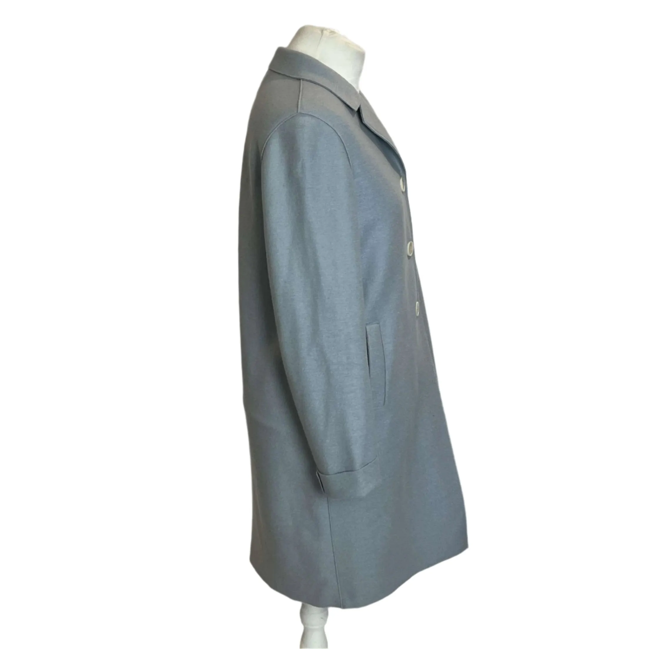 Harris Wharf Brand New Baby Blue Wool Coat S