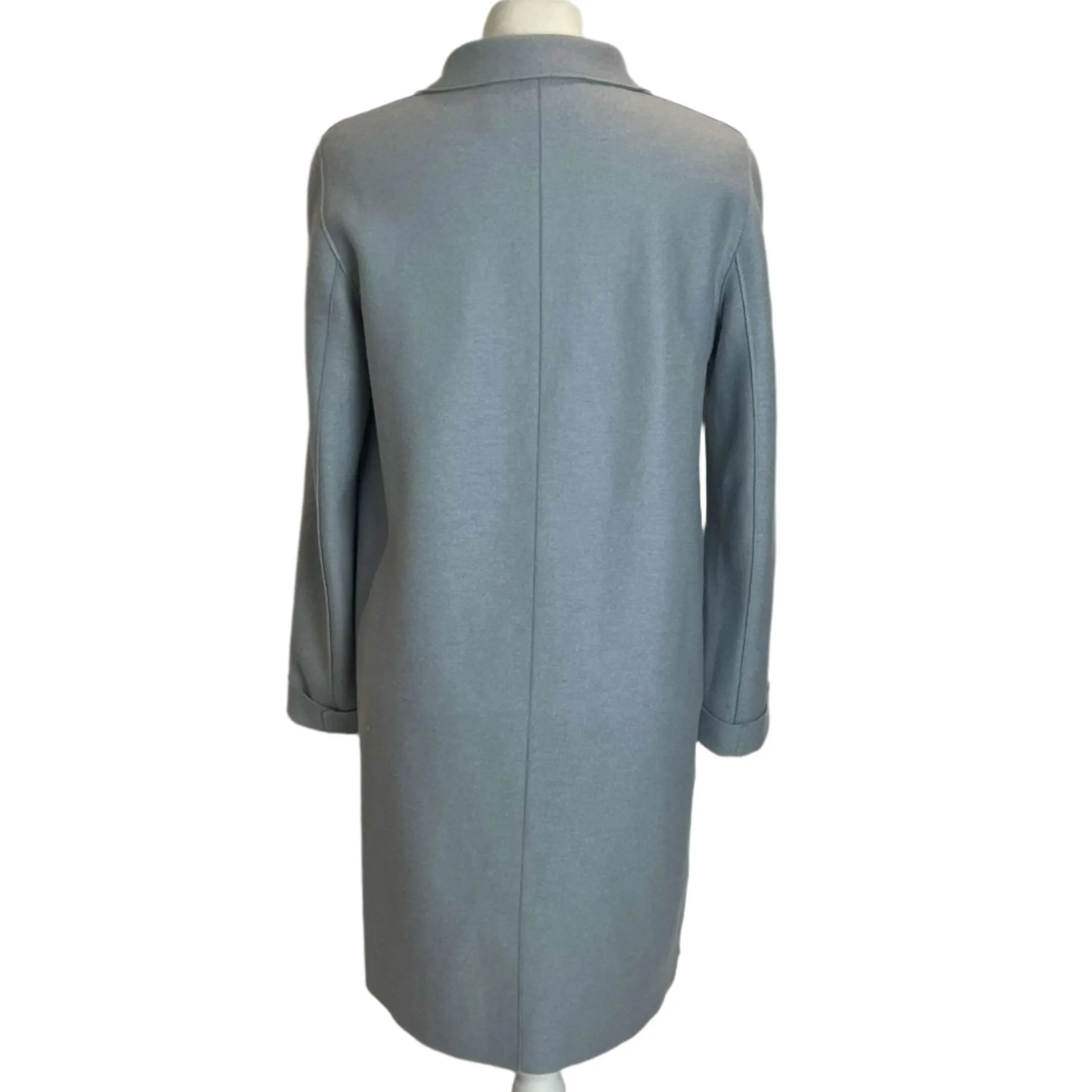 Harris Wharf Brand New Baby Blue Wool Coat S