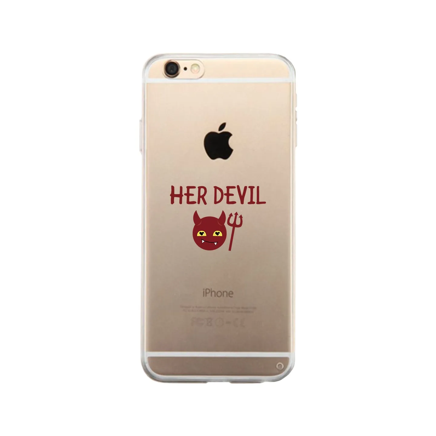 Her Devil-Left Clear Phone Case