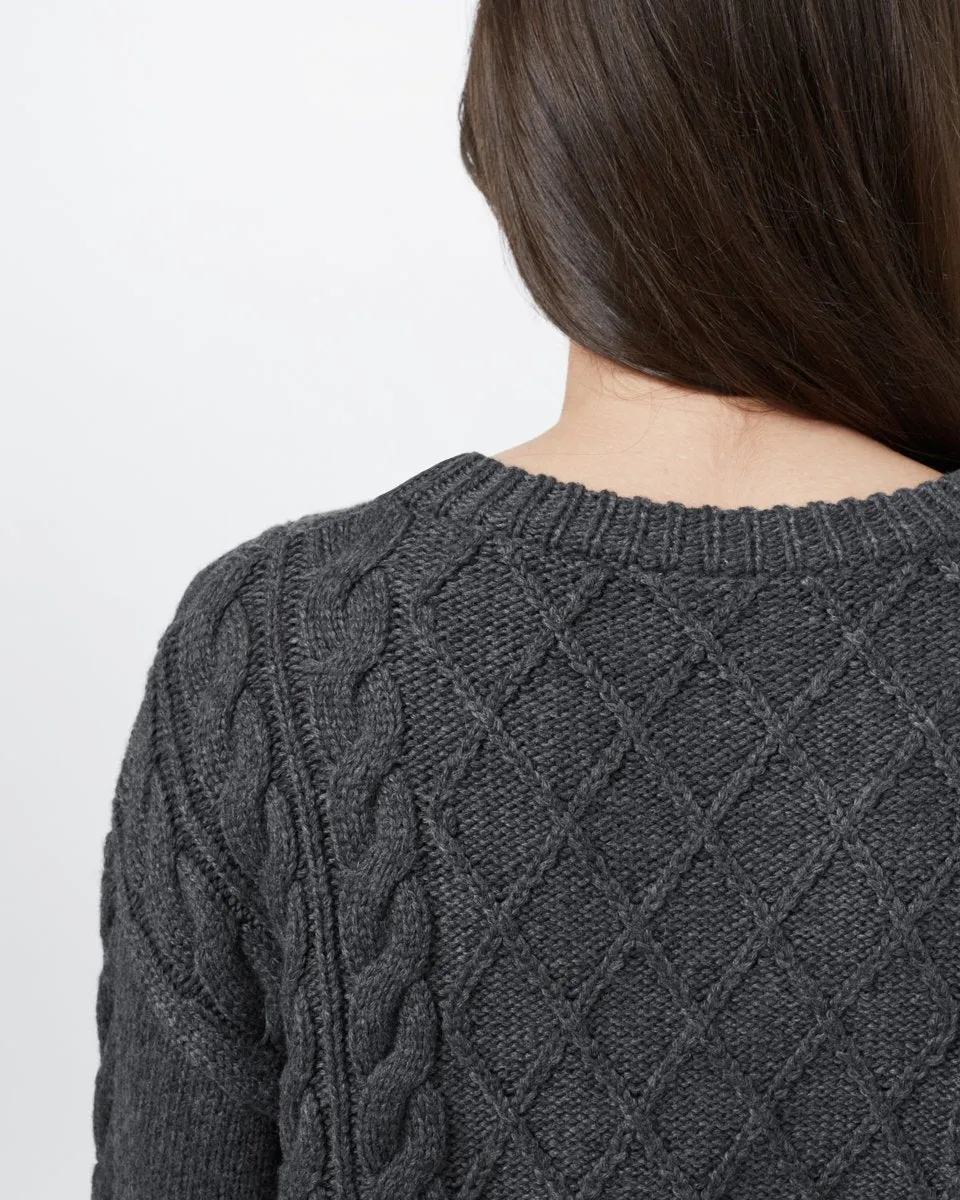 Highline Wool Cable Crew Sweater