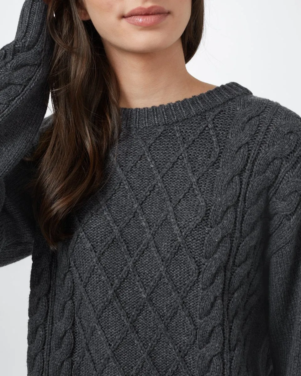 Highline Wool Cable Crew Sweater