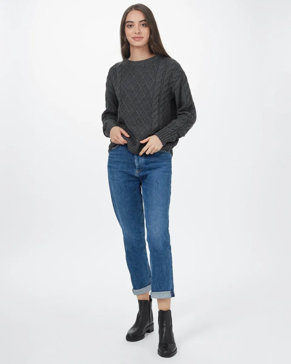 Highline Wool Cable Crew Sweater