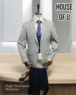 House Of U 'MIGGINS' Grey Blazer