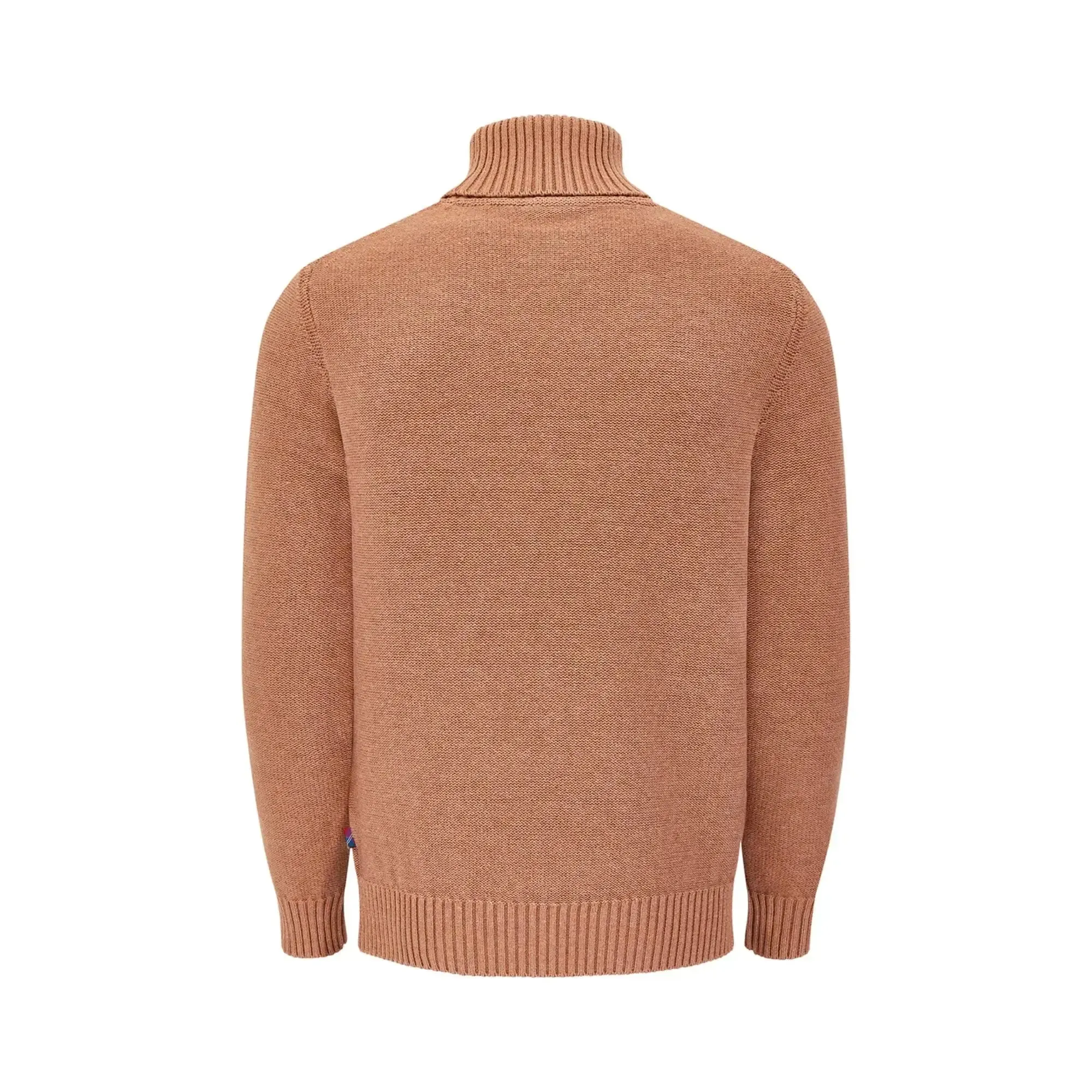 Hunden Tan Roll-Neck Jumper