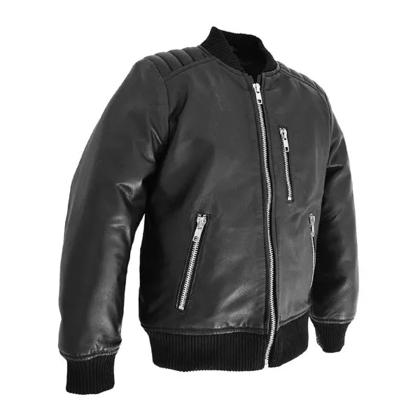 Leather Bomber Jacket Kids