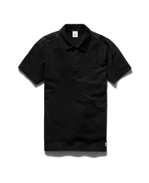 Lightweight Jersey Polo Black