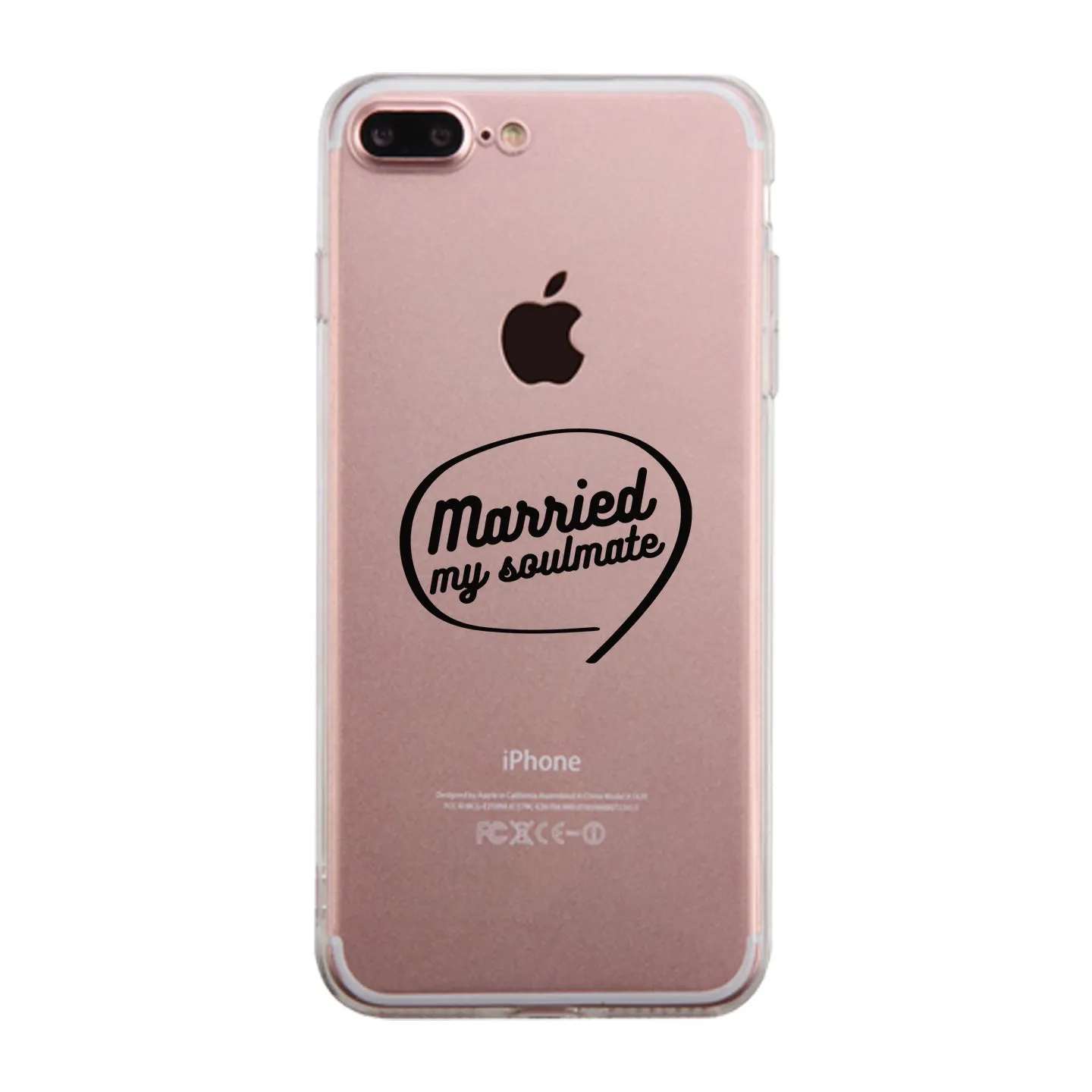 Married My Soulmate Clear Phone Case