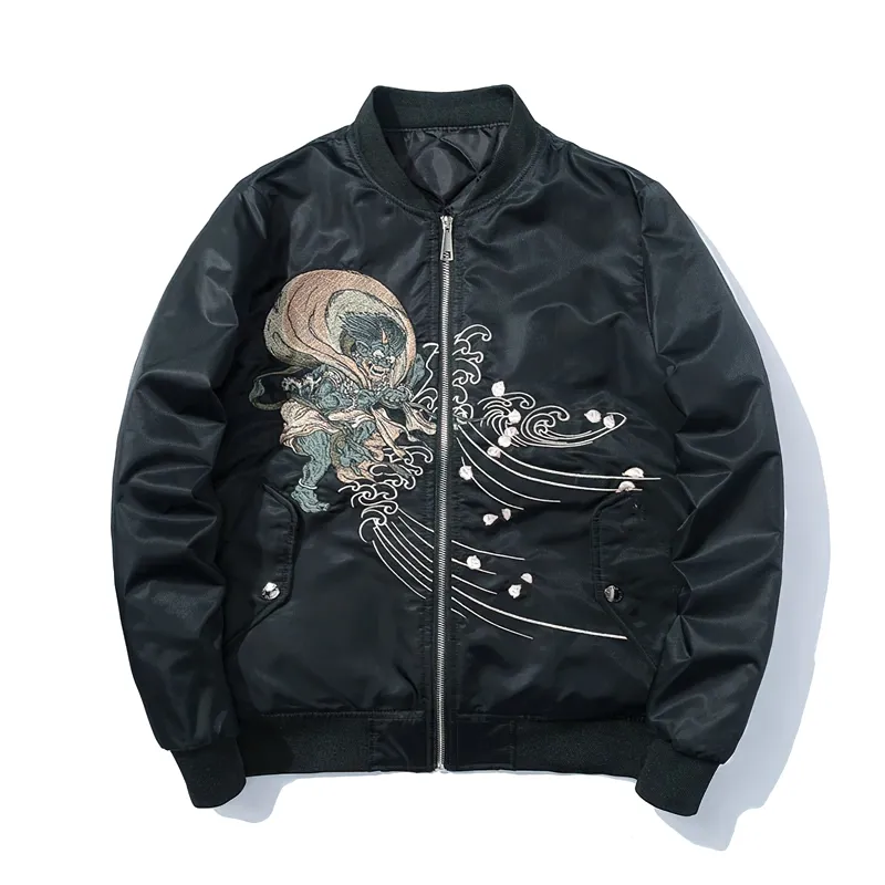 Men's Jackets With Stylish Embroidery / Casual Rock-Style Streetwear