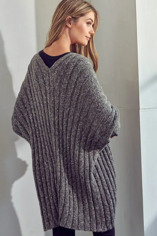 Midnight Cozy Chunky Knit Cardigan