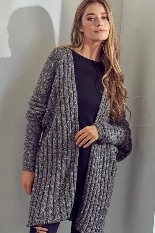 Midnight Cozy Chunky Knit Cardigan