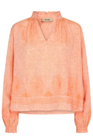 Mos Mosh - Jamana Embroidered Blouse Coral Reef