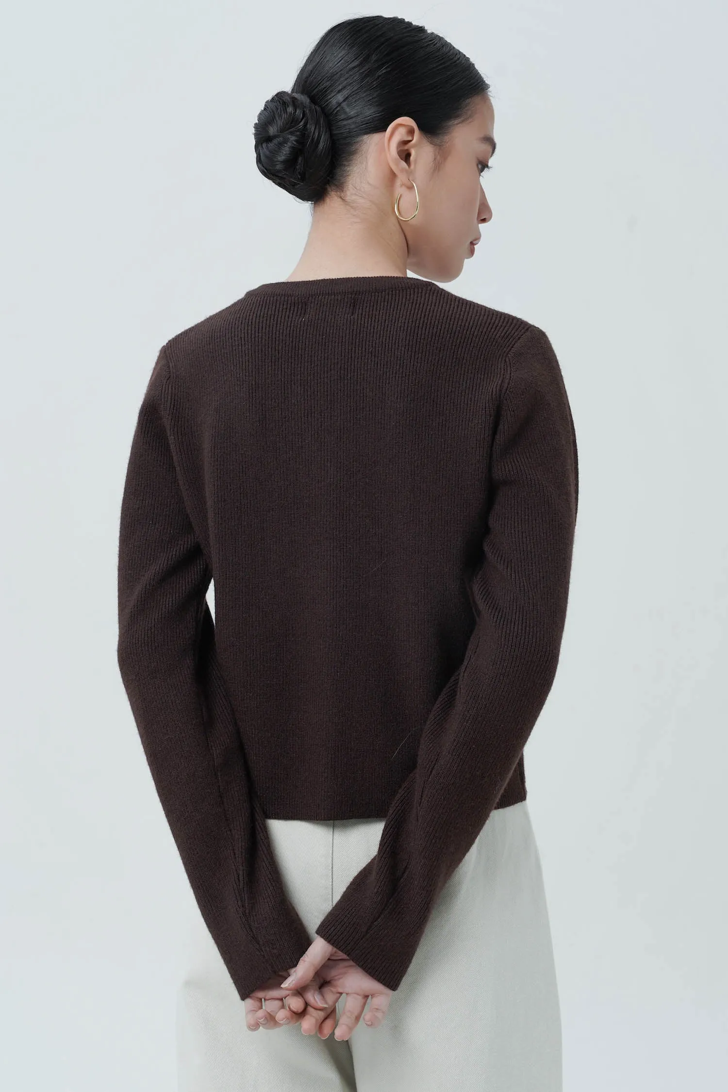 Nezera Cardigan In Brown