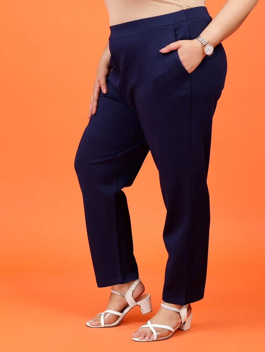 Plus Size Women Cigarette Pants