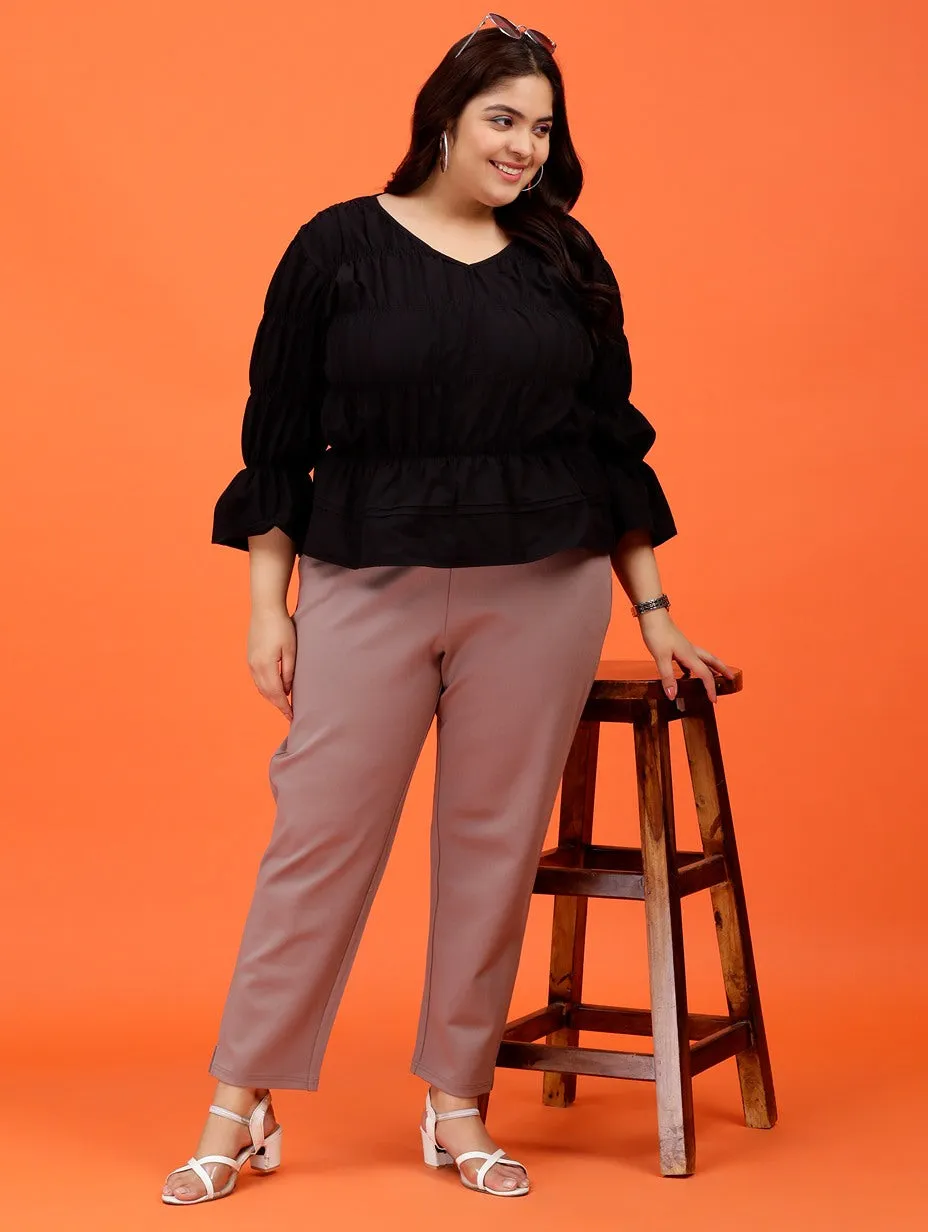 Plus Size Women Cigarette Pants