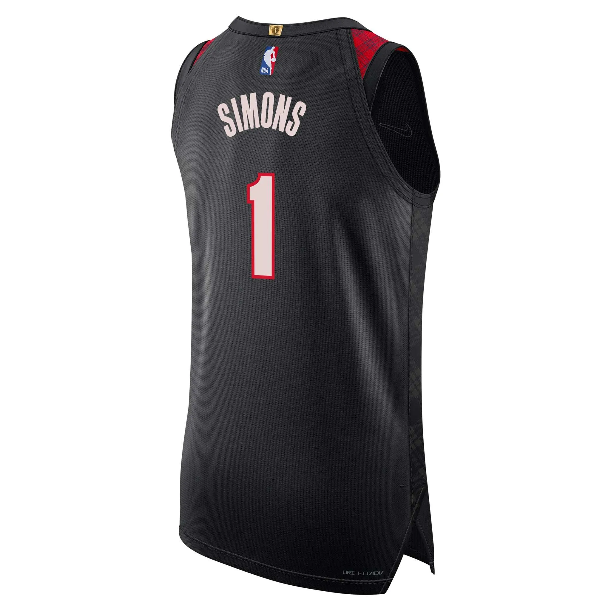 Portland Trail Blazers Nike Simons City Edition 23-24 Retro Plaid Swingman Jersey