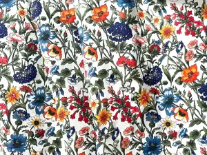 Rachel Poppy Orange Liberty of London Tana Cotton Lawn (Made in Italy)