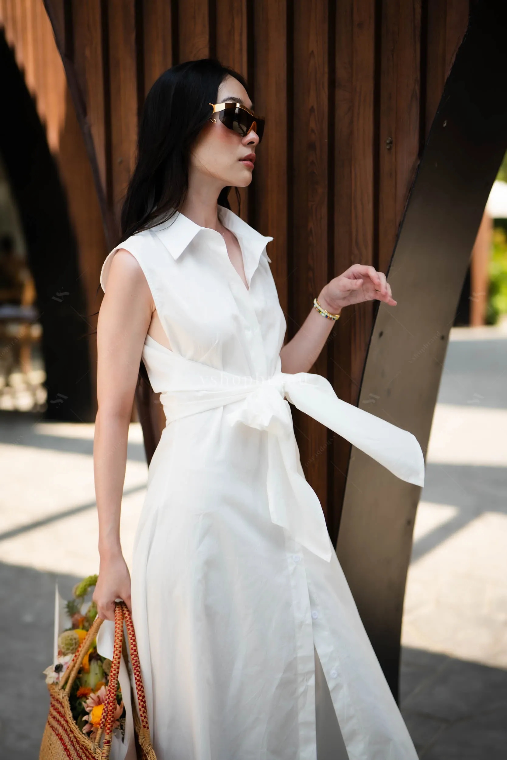 Rome Dress White