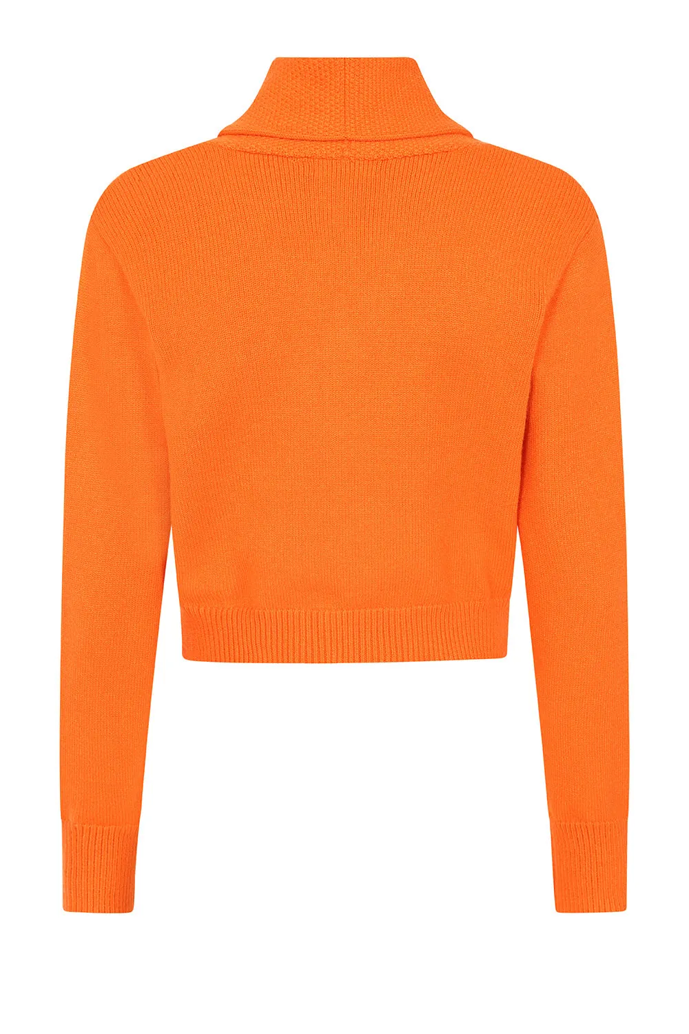 Shawl Collar Cardigan in Orange by Banned Apparel