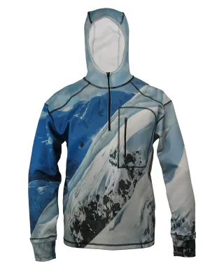 Snowboarder#2 Heavyweight 1/4-Zip FlexShell Mountain Hoodie