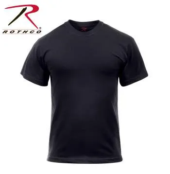 Solid Color Cotton / Polyester Blend Military T-Shirt