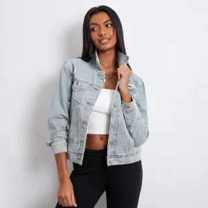 Stylish Holes Ripped Jacket Jacket