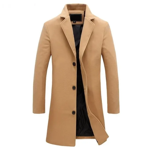 Stylish Long Wool Coat