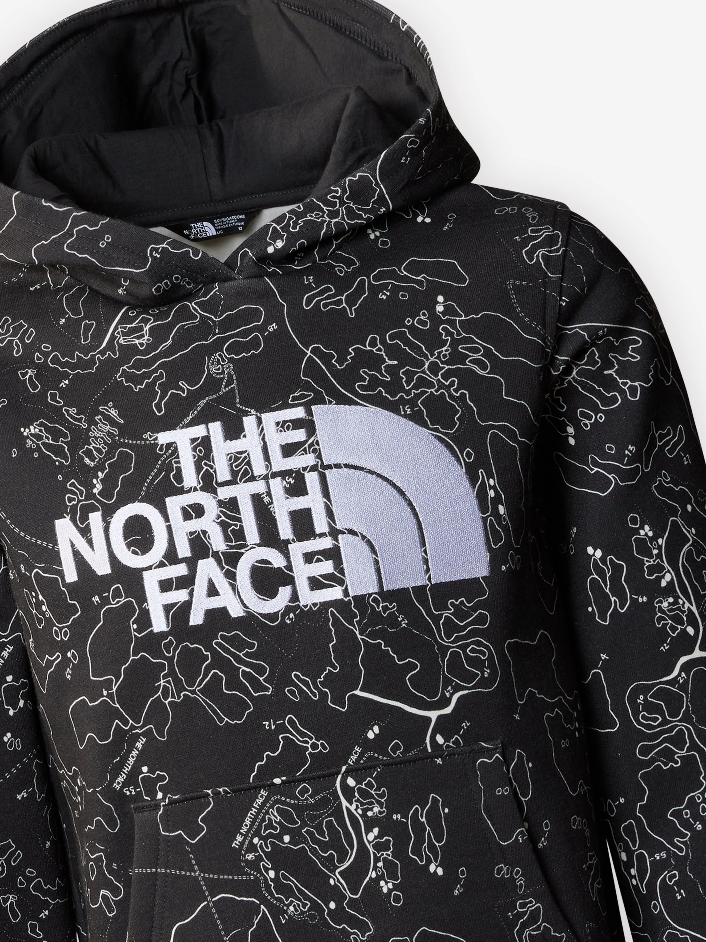 The North Face Boys Drew Peak Hoodie in Grey