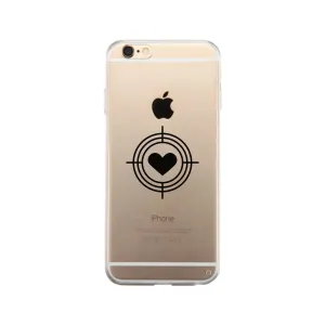 To Heart Target-Right Clear Phone Case