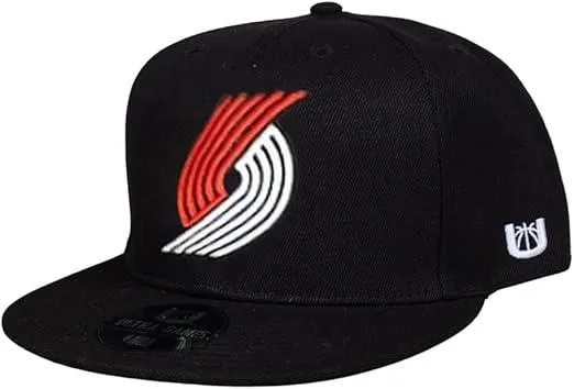 Ultra Game NBA Official Men’s Twill Snap Back Ultimate Baseball Cap Hat - Unisex, Portland Trail Blazers, Black, 1SIZE|Portland Trail Blazers