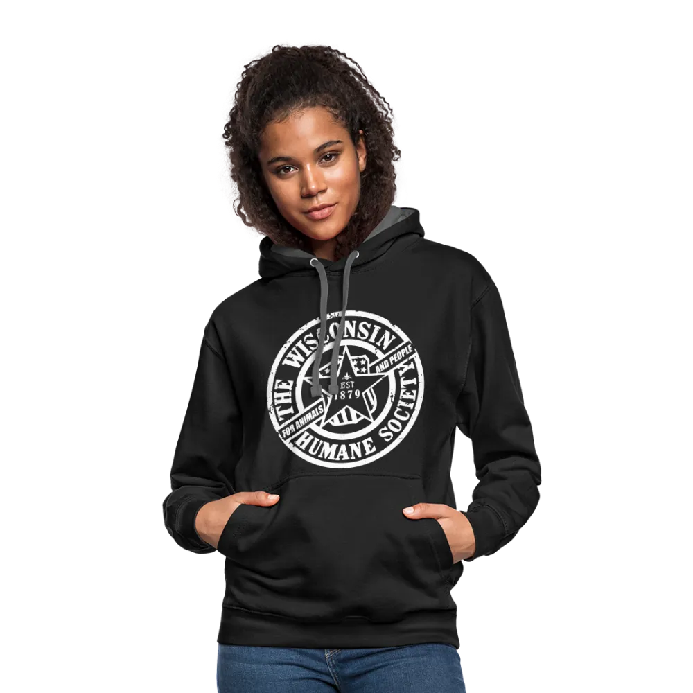 WHS 1879 Logo Contrast Hoodie