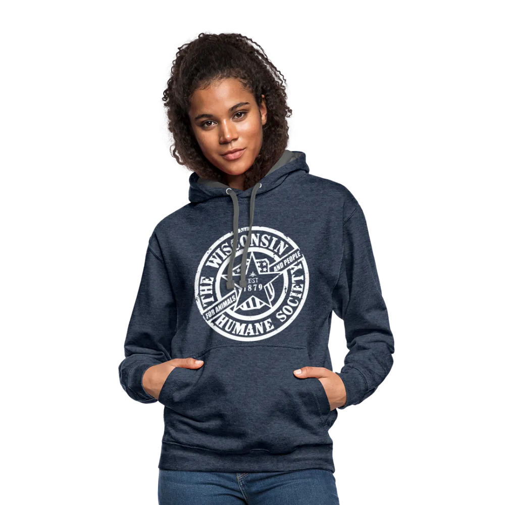 WHS 1879 Logo Contrast Hoodie